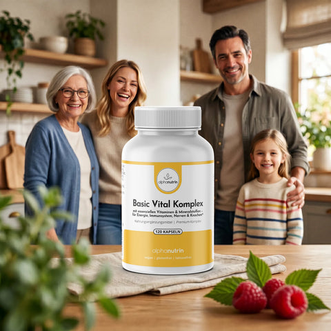 Basic Vital Komplex - 120 vegane Kapseln Premium ohne Füllstoffe