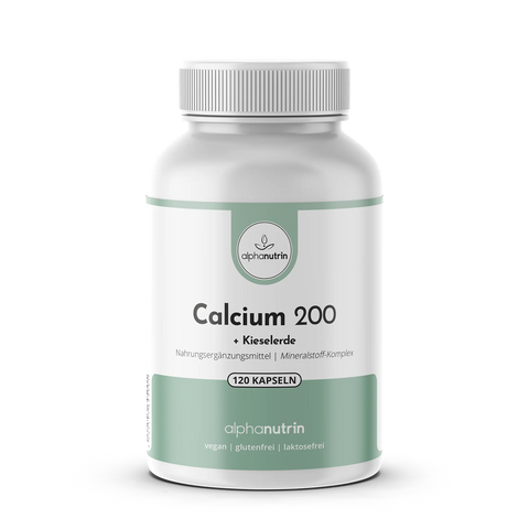 Calcium 200 + Kieselerde (Silicium) - 120 vegane Kapseln