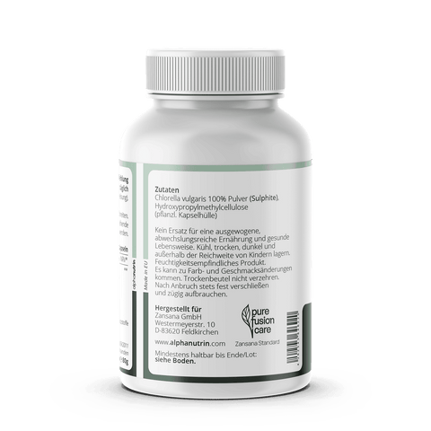 Chlorella 600 - 120 vegane Kapseln ohne Zusatzstoffe