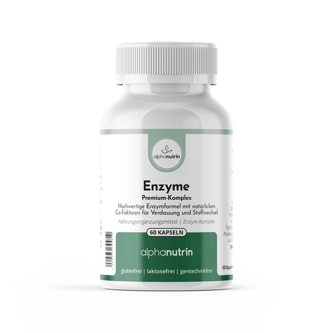 Enzyme Premium-Komplex - 60 Kapseln ohne Zusatzstoffe