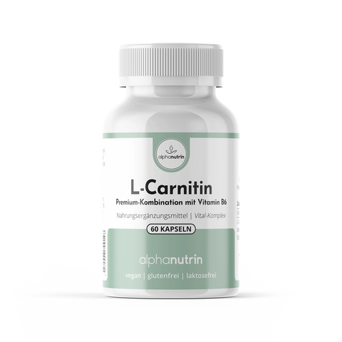 L-Carnitin + Vitamin B6 – 60 vegane Kapseln