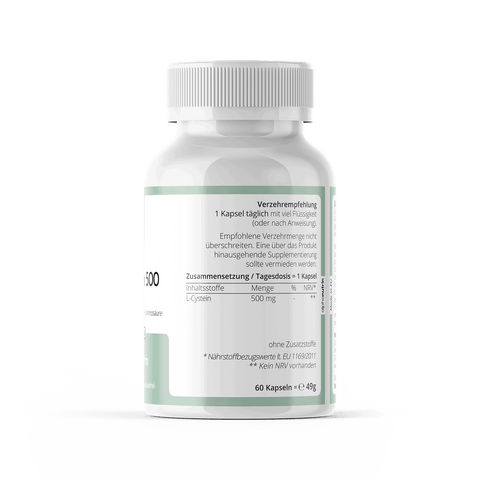 L-Cystein 500 - 60 vegane Kapseln