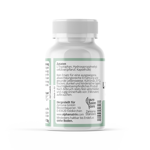 L-Tryptophan 500 - 60 vegane Kapseln ohne Zusatzstoffe
