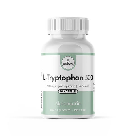 L-Tryptophan 500 - 60 vegane Kapseln ohne Füllstoffe