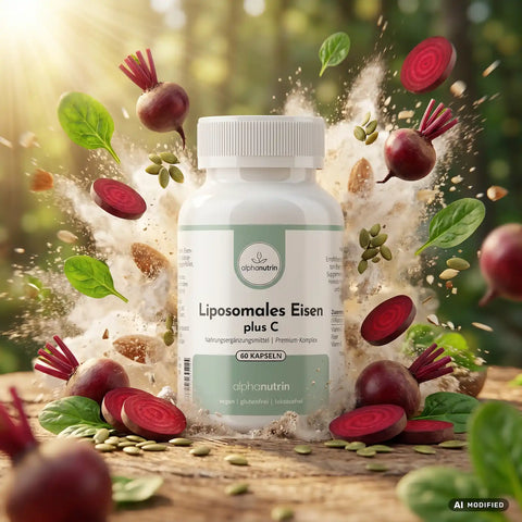 Liposomales Eisen plus C - 60 vegane Kapseln mit B12