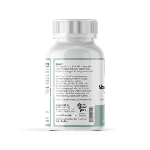 Magnesium 100 - 90 vegane Kapseln ohne Füllstoffe