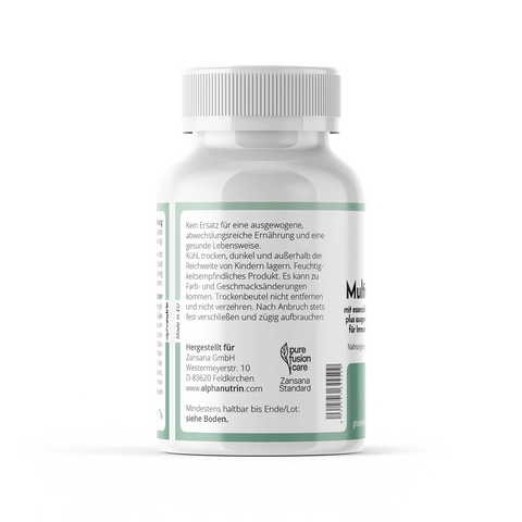 Multivitamin Plus - 90 vegane Kapseln ohne Füllstoffe