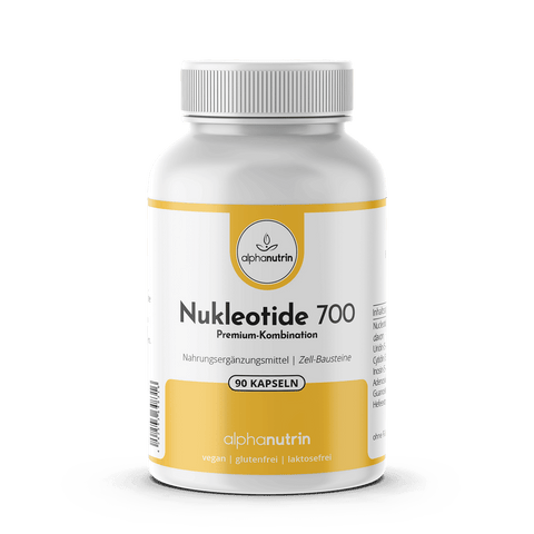 Nukleotide 700 - 90 vegane Kapseln ohne Füllstoffe