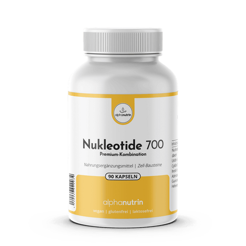 Nukleotide 700 - 90 vegane Kapseln ohne Füllstoffe