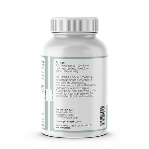 Spirulina 600 - 120 vegane Kapseln ohne Füllstoffe