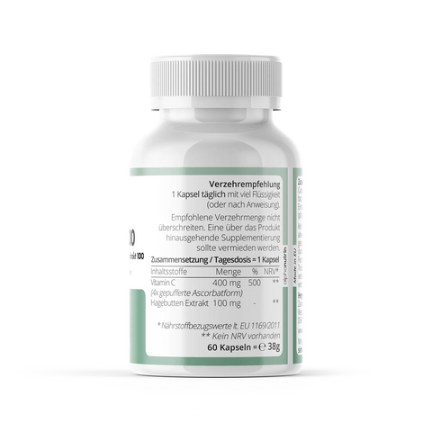 Vitamin C 400 - 60 Kapseln ohne Füllstoffe