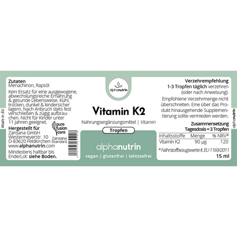 Vitamin K2 Tropfen - 15 ml