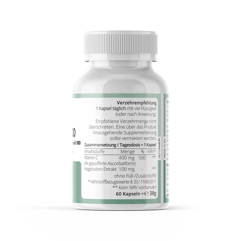 Vitamin C 400 - 60 Kapseln ohne Zusatzstoffe