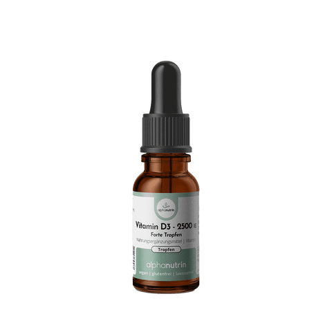 Vitamin D3 2500IE Forte Tropfen - 15 ml ohne Zusatzstoffe
