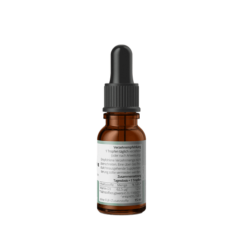 Vitamin D3 2500IE Forte Tropfen - 15 ml ohne Zusatzstoffe